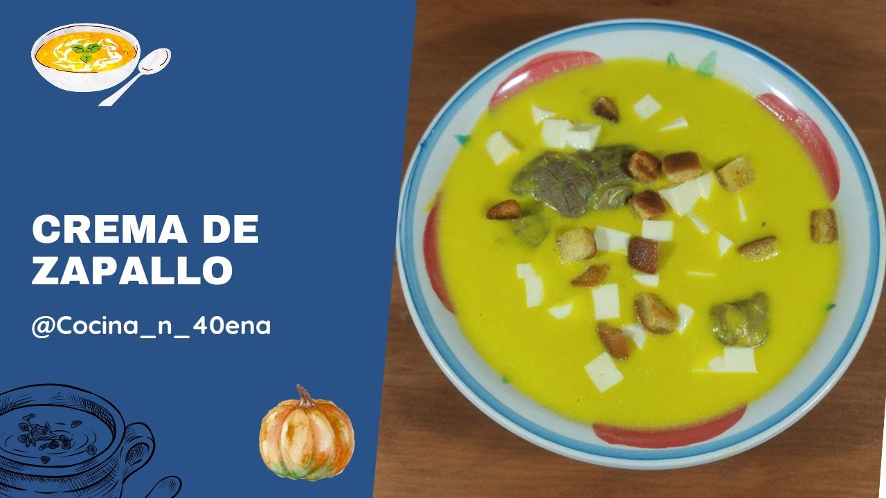 La mejor Crema de Zapallo, receta peruana, fácil y rica