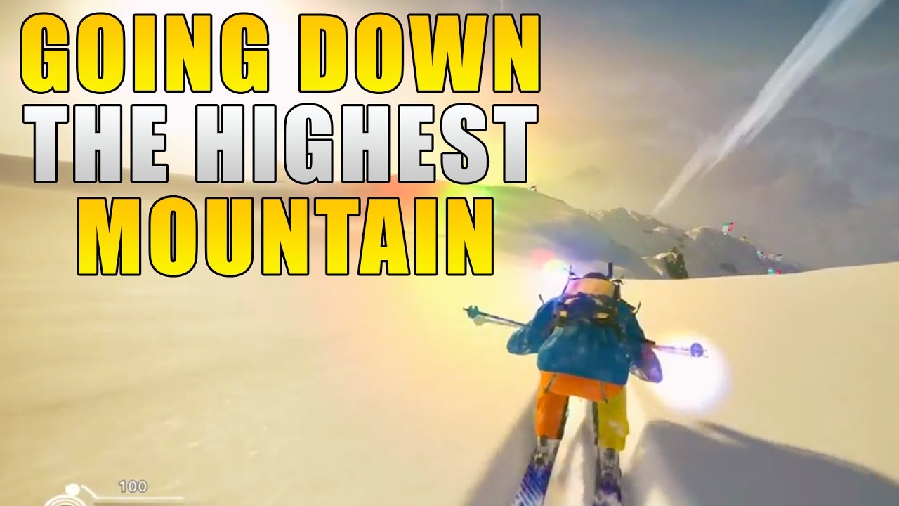 Going Down The Highest Mountain In Steep