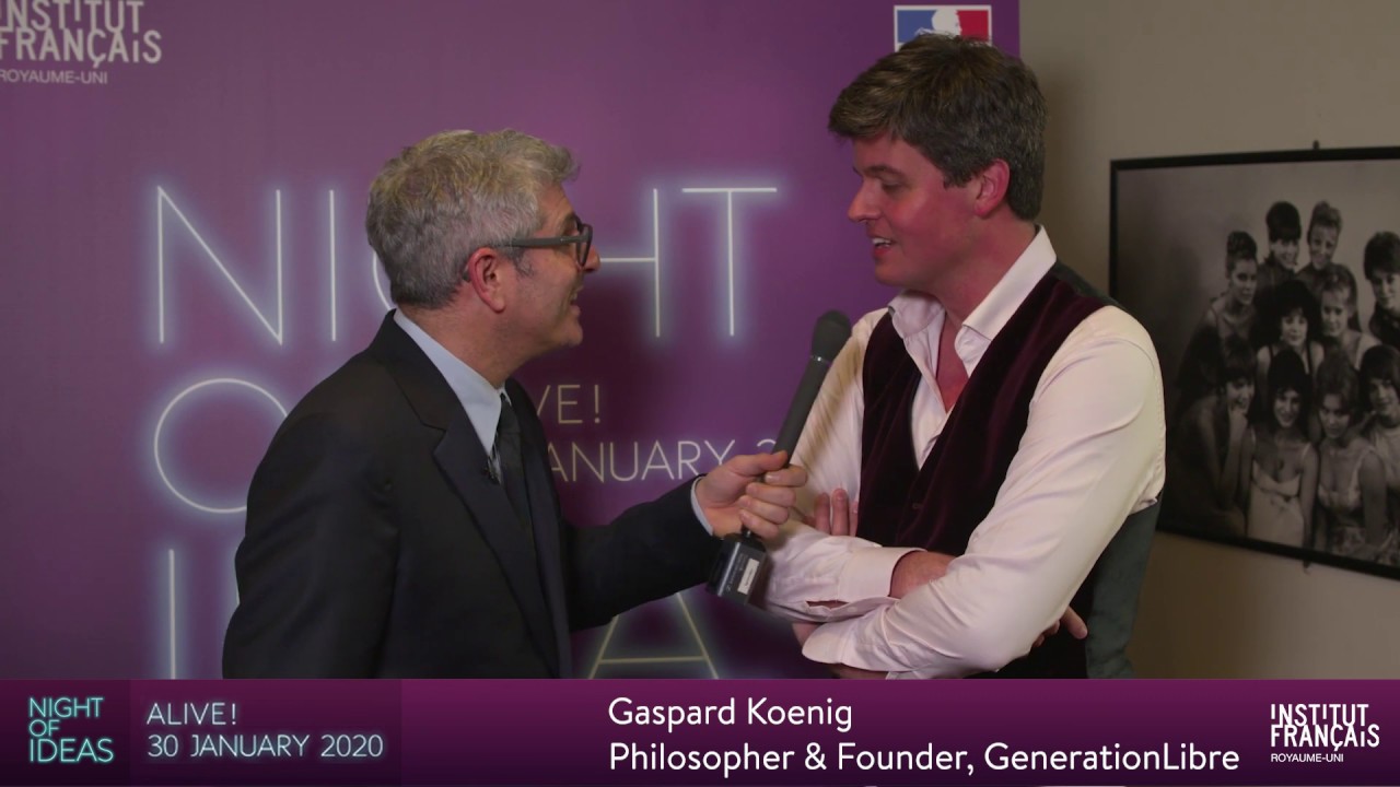 Gaspard Koenig at The Night of Ideas 2020