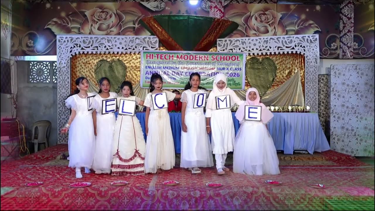 Welcome Song performed @ Annual day Celebration of HI-TECH MODERN SCHOOL, Shaheen nagar, Hyderabad