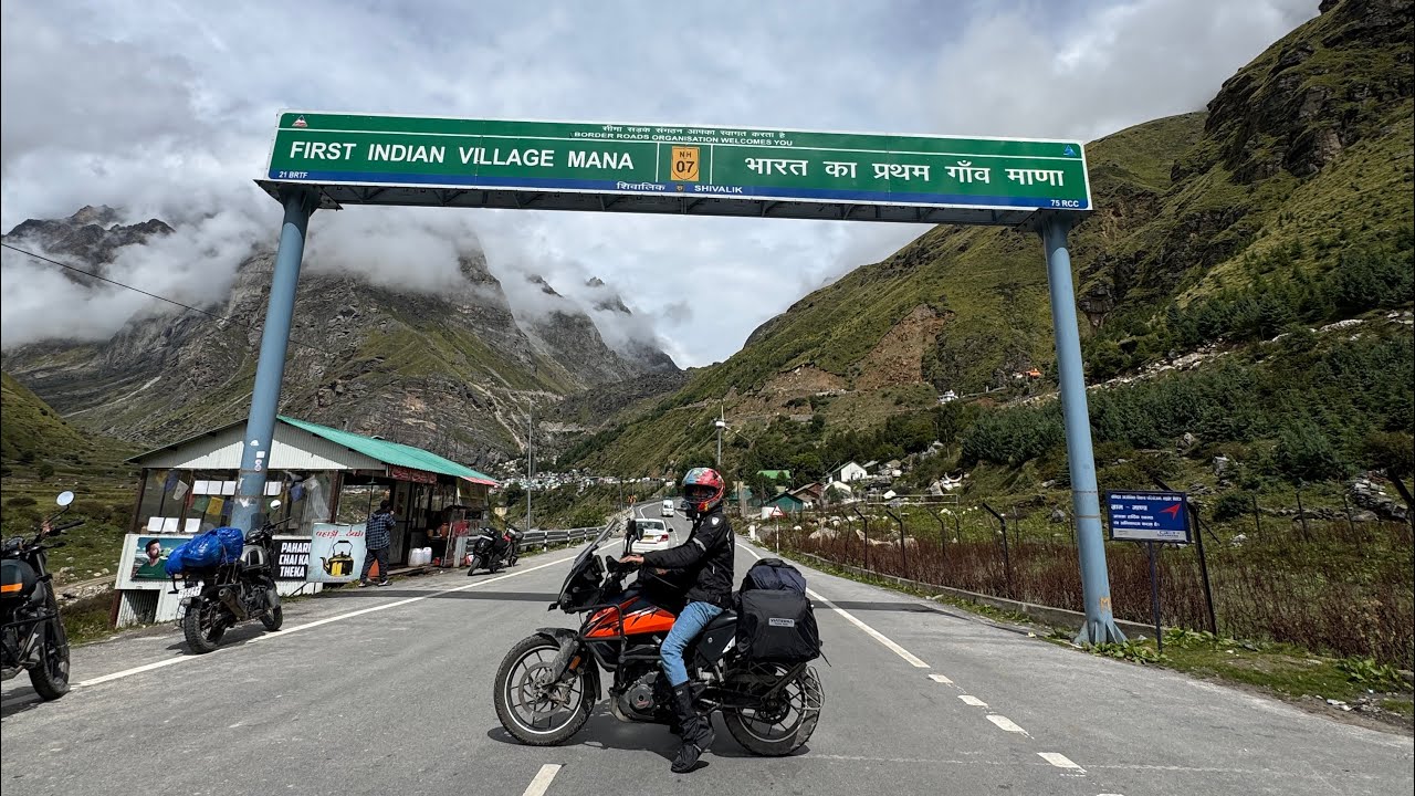 JOURNEY TO INDIA’S LAST VILLAGE ON BIKE | UNFORGETTABLE DAY OF MY LIFE | MANA VILLAGE MOTOVLOG