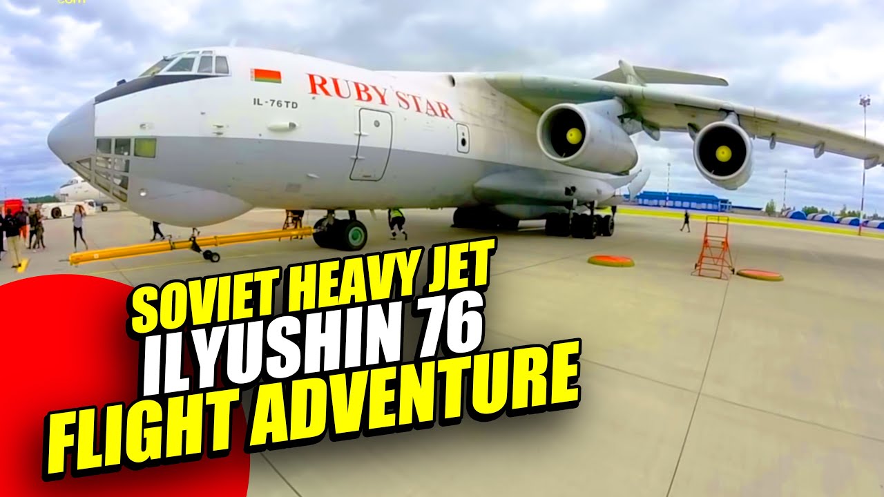 TRUE RUSSIAN FLYING!  IL-76 ULTIMATE COCKPIT MOVIE Open Cargo Ramp in Flight [AirClips Cockpit Docu]
