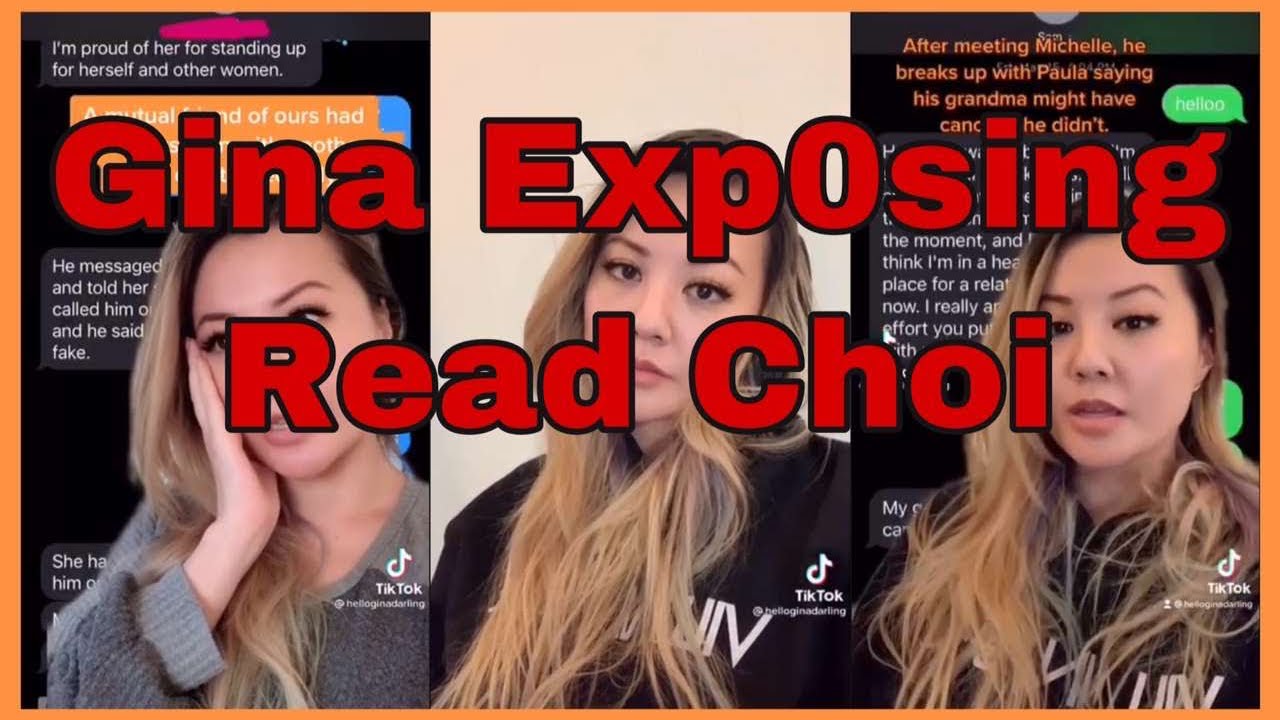 gina darling addressing read choi situation || re-upload bc idk how to edit :&rsquo;)