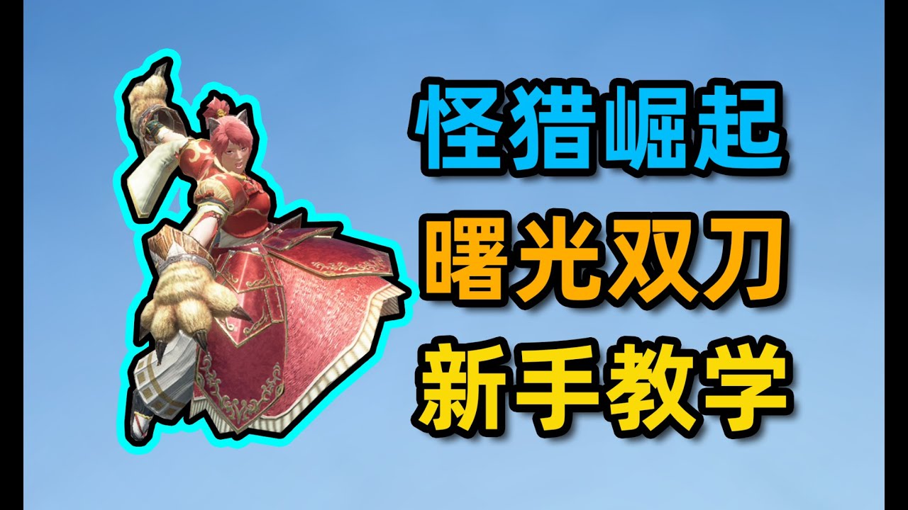【怪猎崛起曙光】双刀新手教学，十分钟学会双刀基本操作。