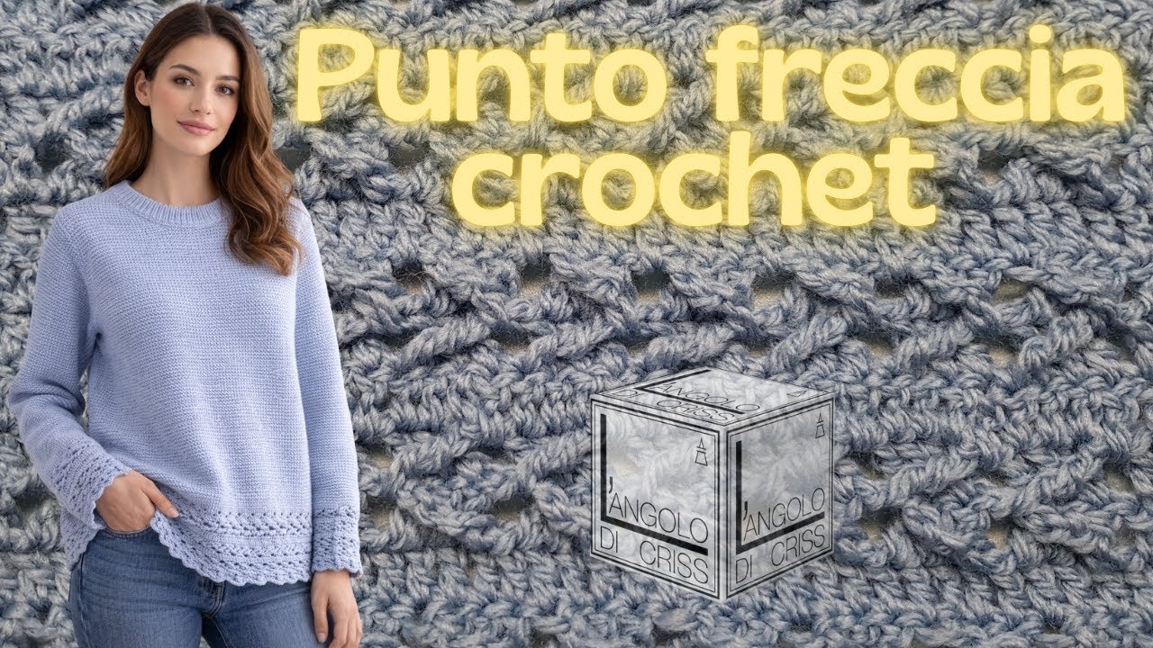 Punto FRECCIA all'uncinetto- OVERLAY facile e delizioso