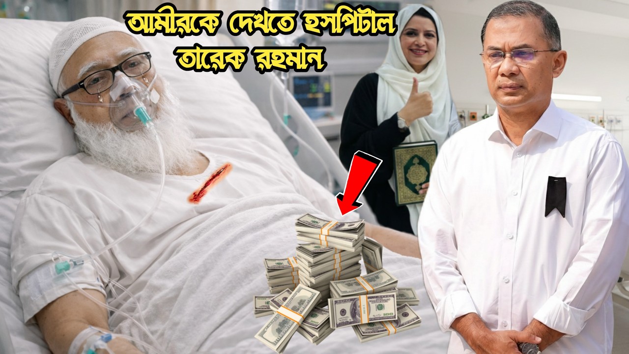 গুরুতর অসুস্থ হয়ে হসপিটালে ভর্তি জামায়াতে আমীর শফিকুর রহমান!দেখতে হসপিটাল প্রধানমন্ত্রী তারেক রহমান