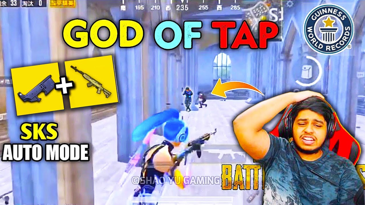 WORLD's GREATEST TAP TAP SKS + FULL AUTO ATTACHMENT ft. Feitz | BEST Moments in PUBG Mobile