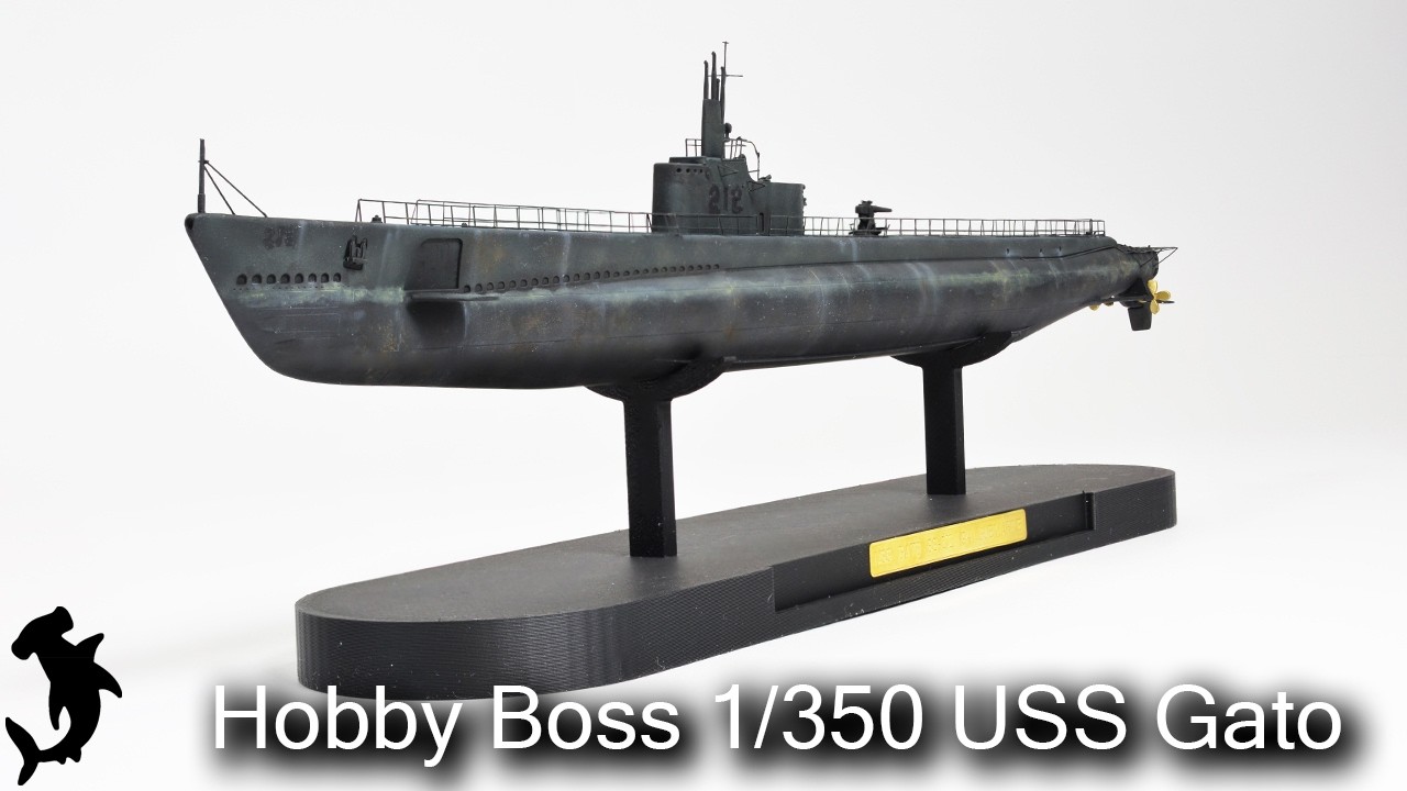 Hobby Boss 1/350 USS Gato 1941 | Видео полной сборки
