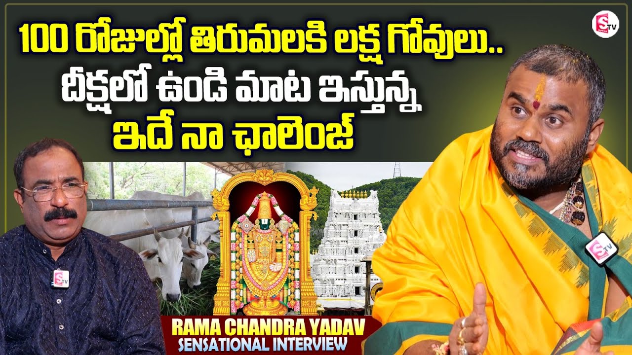 BCYP Bode Ramachandra Yadav On Tirumala Temple Dairy | 1 Lakh Cows | Nagaraju Interviews