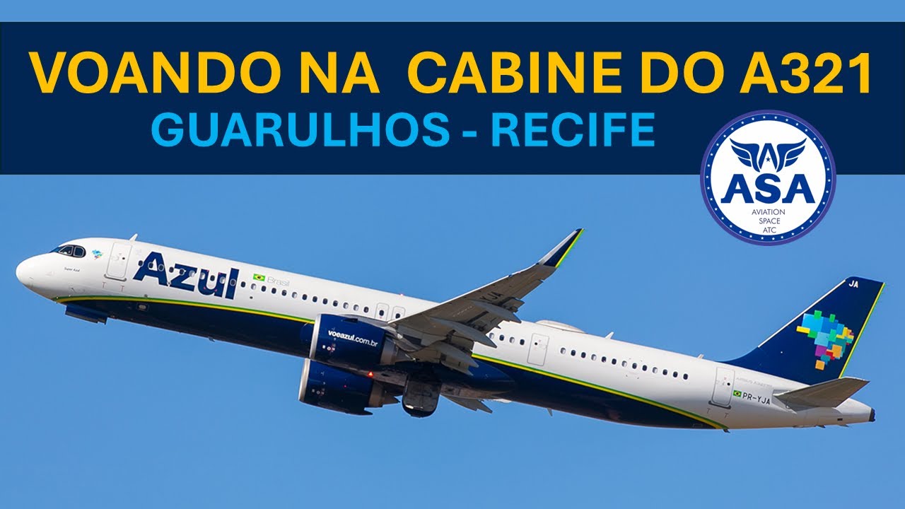 VOANDO no COCKPIT do A321 neo da AZUL - EP. 519