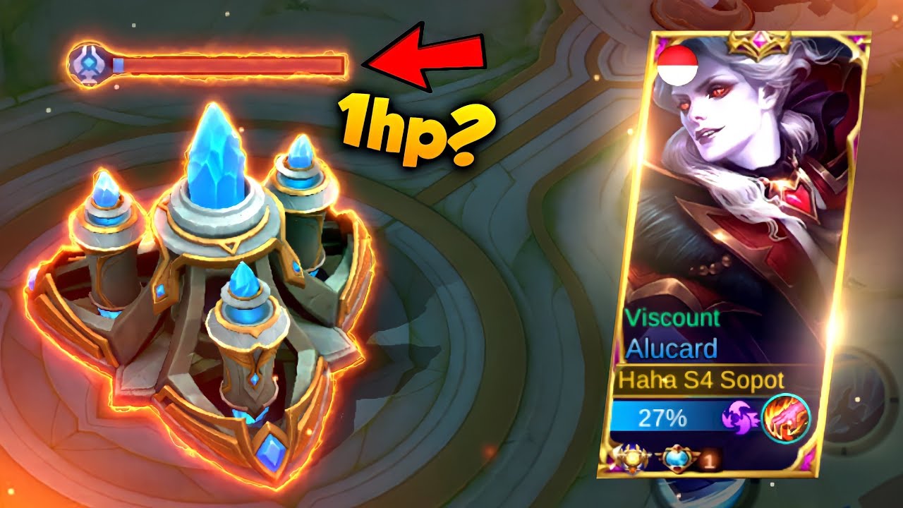 IMPOSSIBLE EPIC COMEBACK 1HP BASE!! | ALUCARD EPIC COMEBACK | ALUCARD COMEBACK ROTATION | MLBB