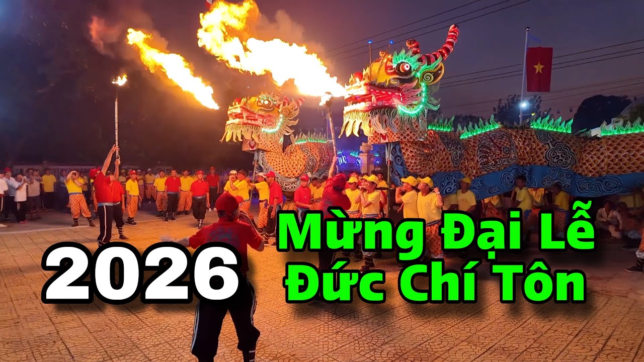 Múa rồng nhang mừng Đại Lễ Đức Chí Tôn 2026
