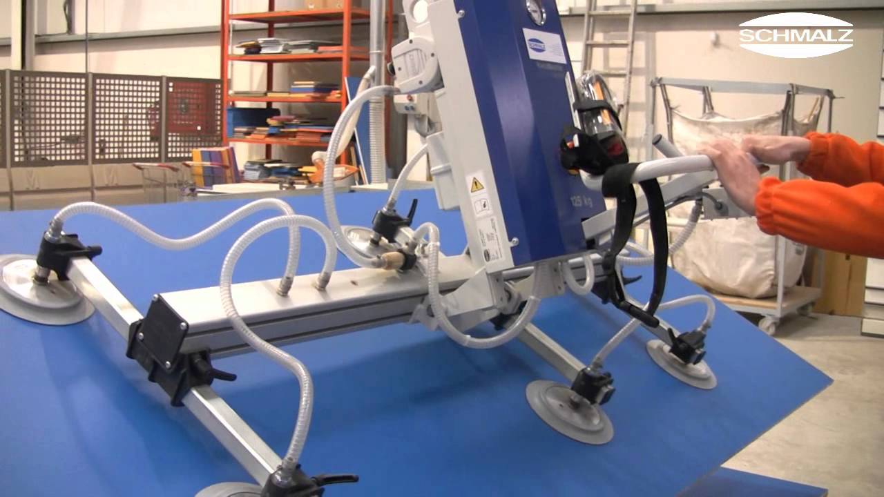 Vacuum Lifting Device VacuMaster Basic for Swivelling Wooden Sheets by 90 Degrees | Schmalz