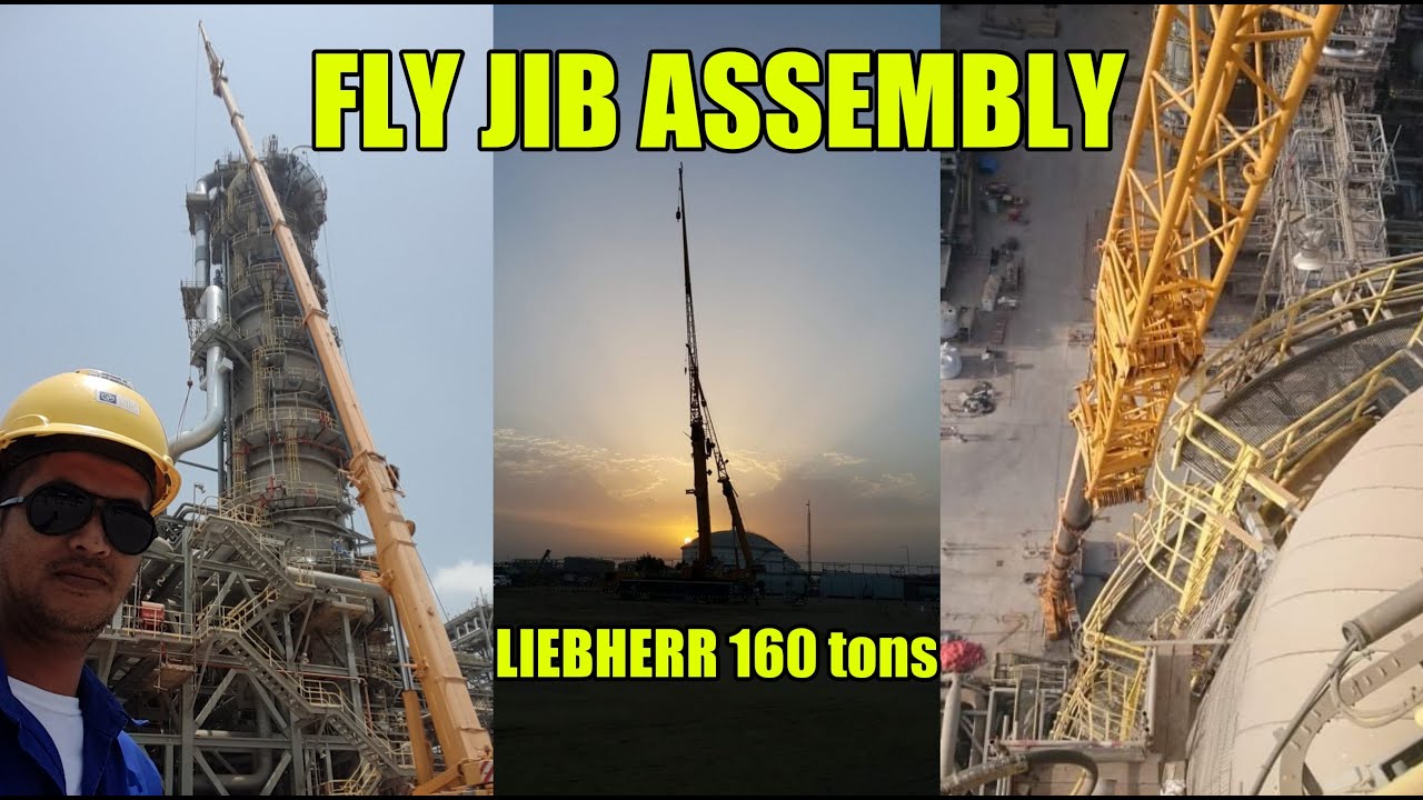 HOW TO INSTALL FLY JIB | FLY JIB ASSEMBLY LIEBHERR 