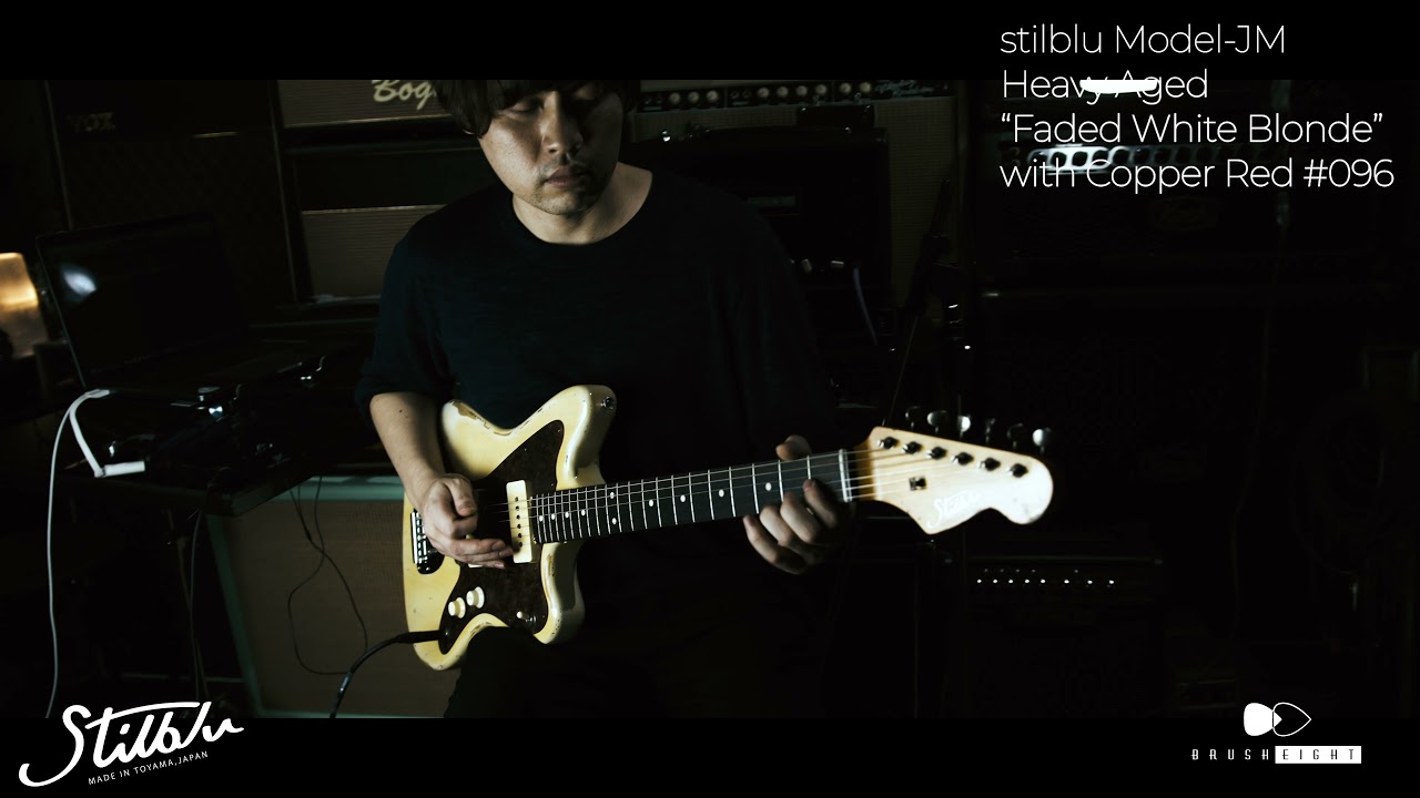 【Brush eight】stilblu Model JM Heavy Aged “Faded White Blonde” with Copper Red #096【for sale】
