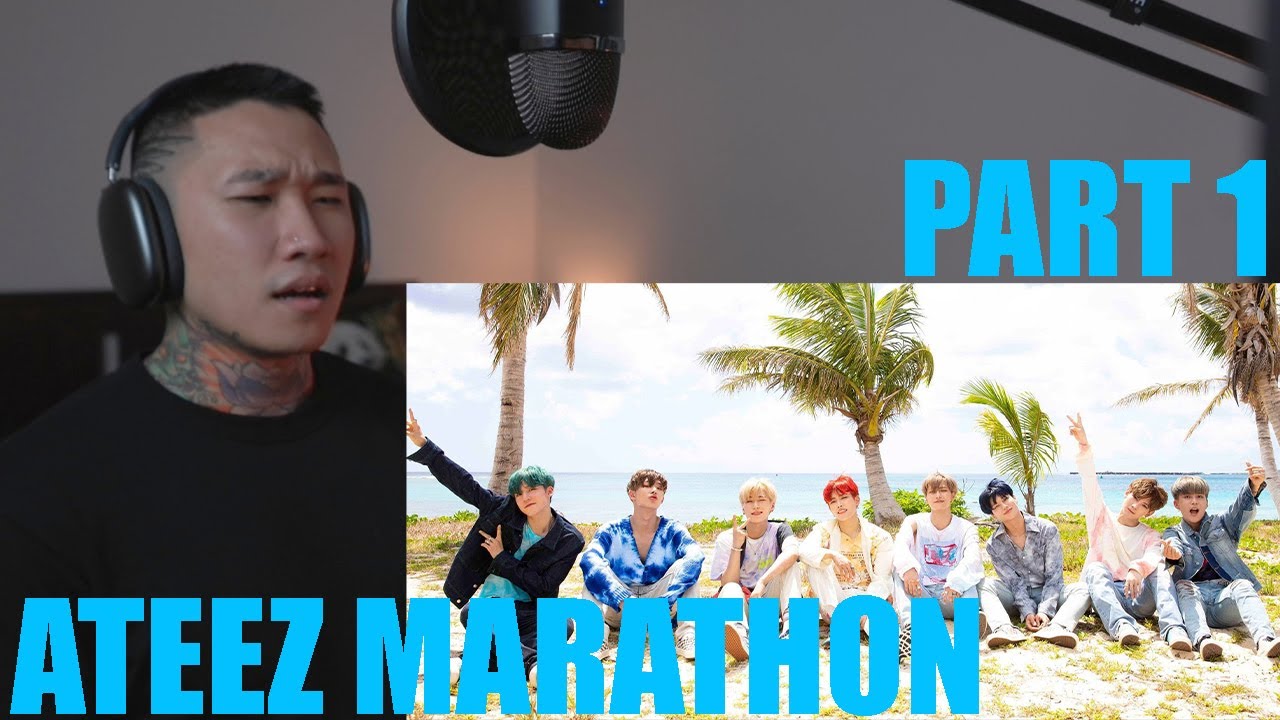 THEIR SONGS GET BETTER AND BETTER!! ATEEZ MARATHON (Illusion, Wave, Wonderland & Answer) (REACTION)