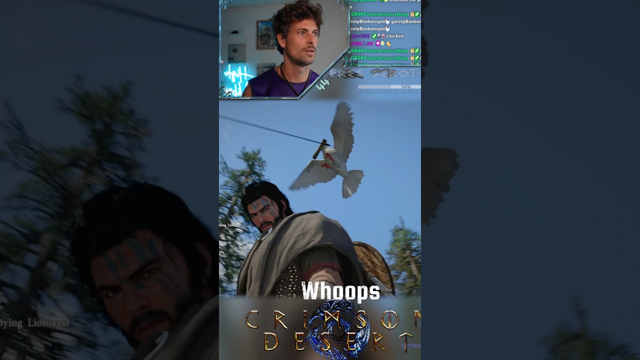 How strong is the birds beak grip strength?! #gaming #streamer #crimsondesert