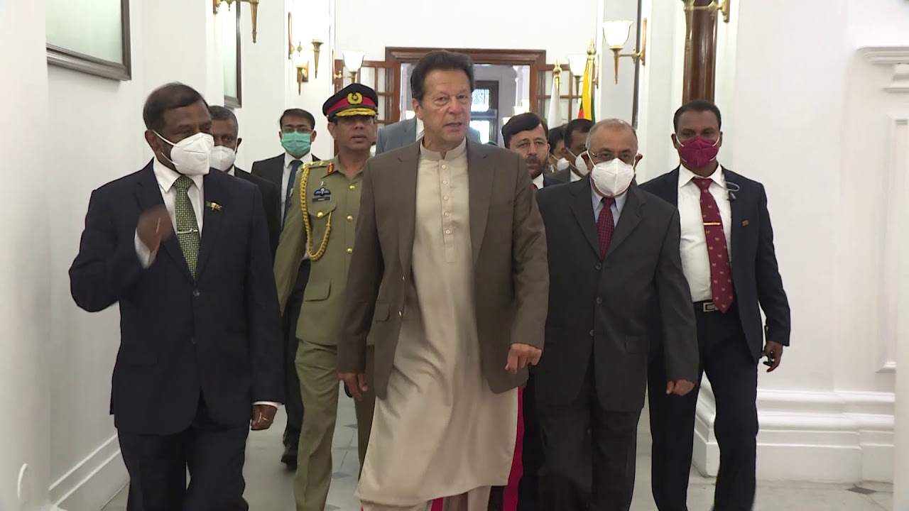 Pakistan Prime Minister Imran Khan meets Sri Lankan President Gotabaya Rajapaksa