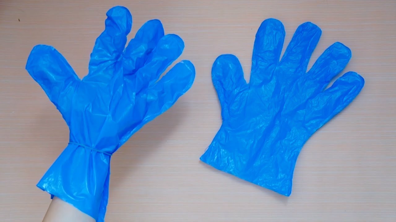 HOW TO MAKE GLOVES FROM PLASTIC BAGS | DISPOSABLE GLOVES DIY