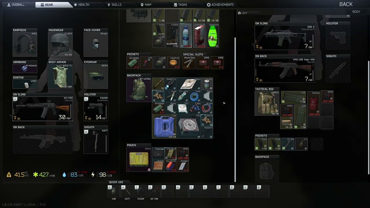 TARKOV 1.0 clips - solo, PvE - episode 56