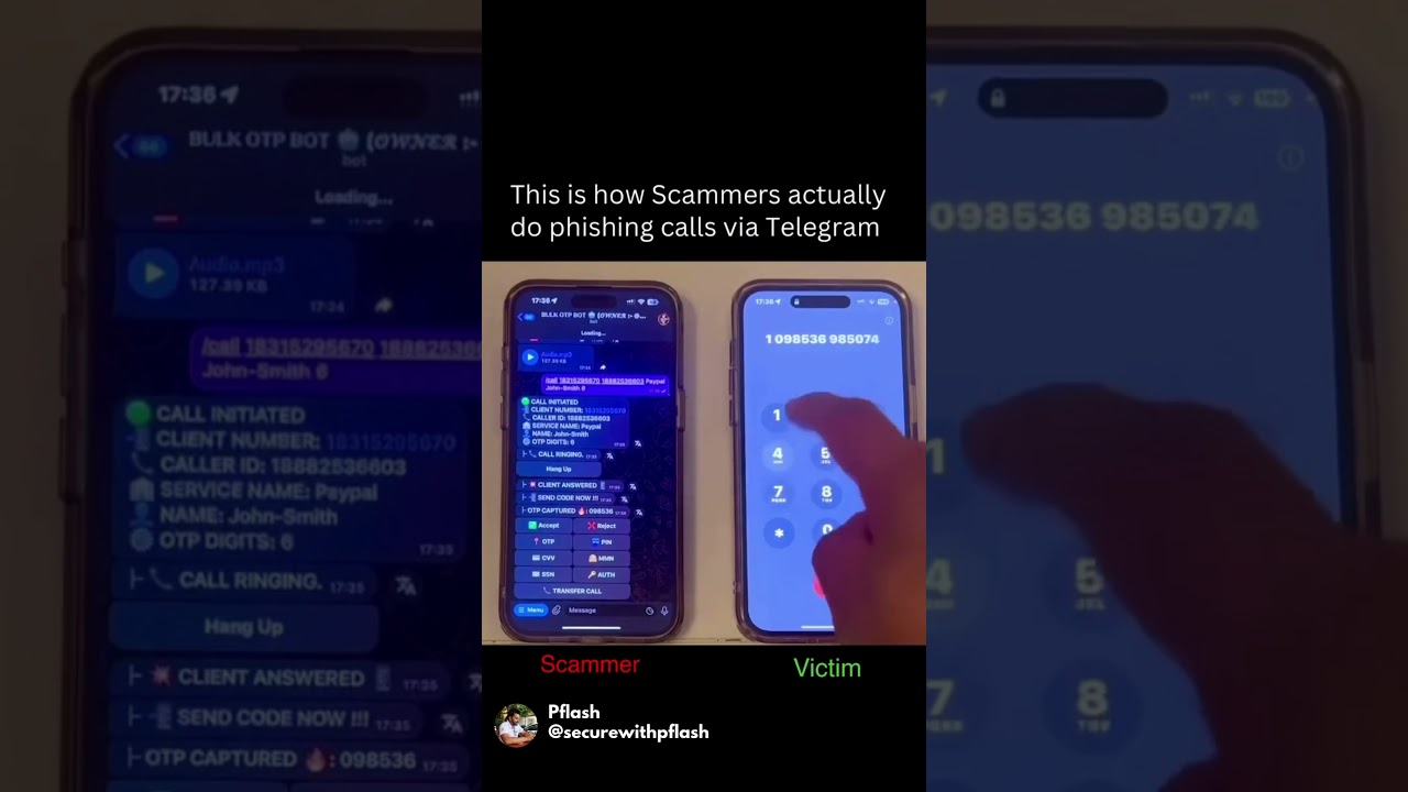 How Scammers Steal Your OTP Using Telegram