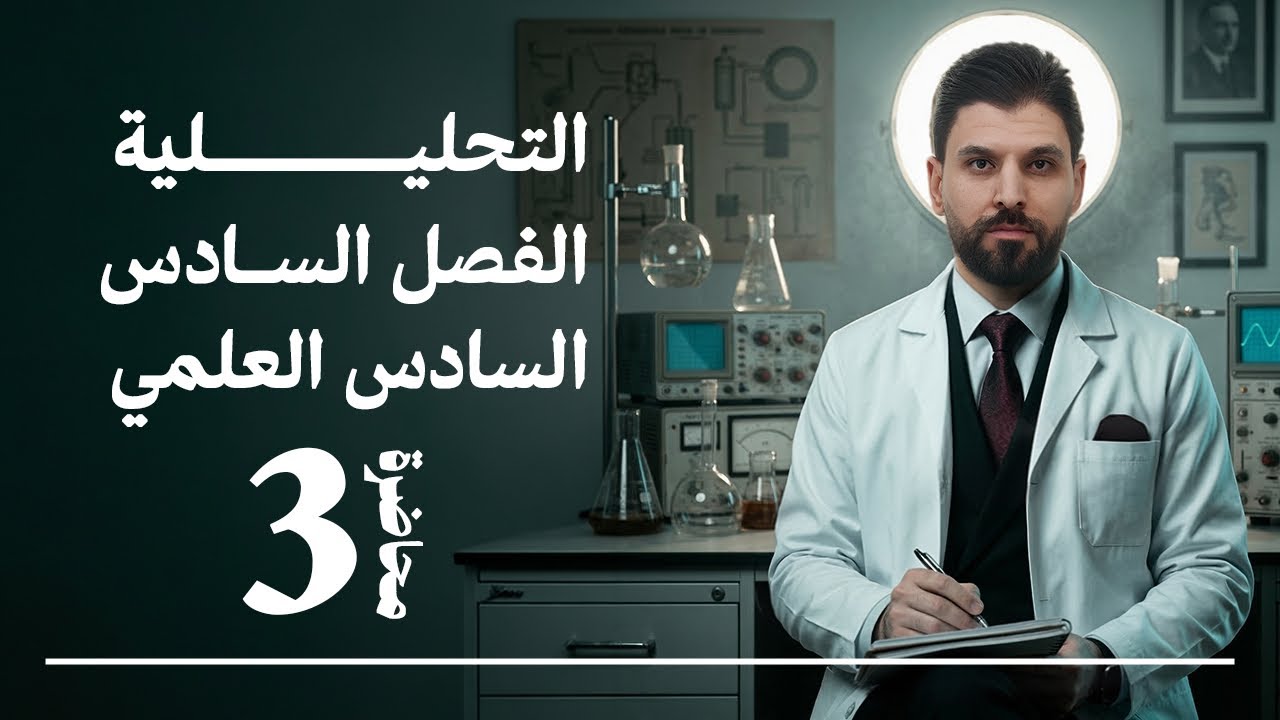 الكيمياء | الفصل السادس - المحاضرة الثالثة | الكيمياء التحليلية | السادس العلمي | نور الدين الدليمي