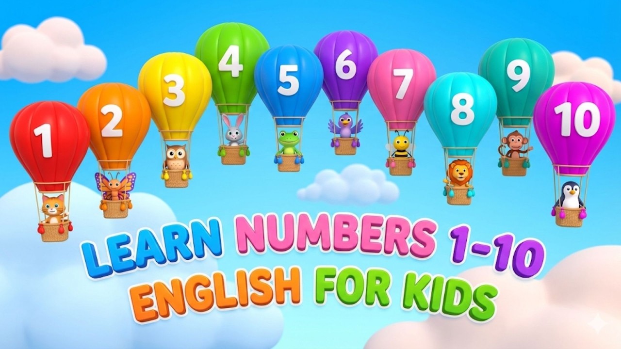 Numbers 1-10 for Kids: The Best Way to Learn Counting! 🌈