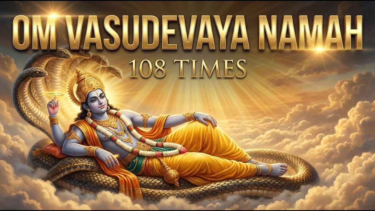 OM VASUDEVAYA NAMAH MANTRA 108 Times | Om Narayanaya Vidmahe | Vishnu Powerful Matra