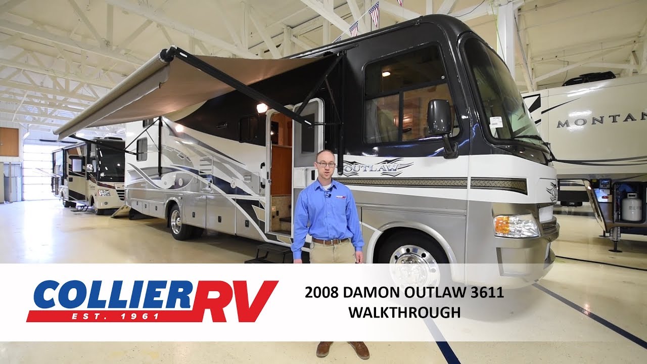 SOLD 2008 Damon Outlaw 3611 Class A Toy Hauler