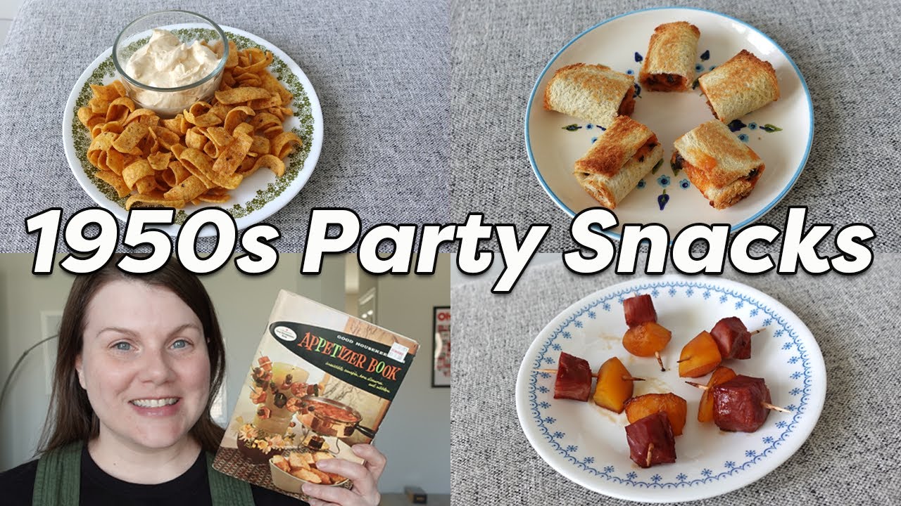 1950s PARTY SNACKS 🎉 Easy Appetizer Recipes!