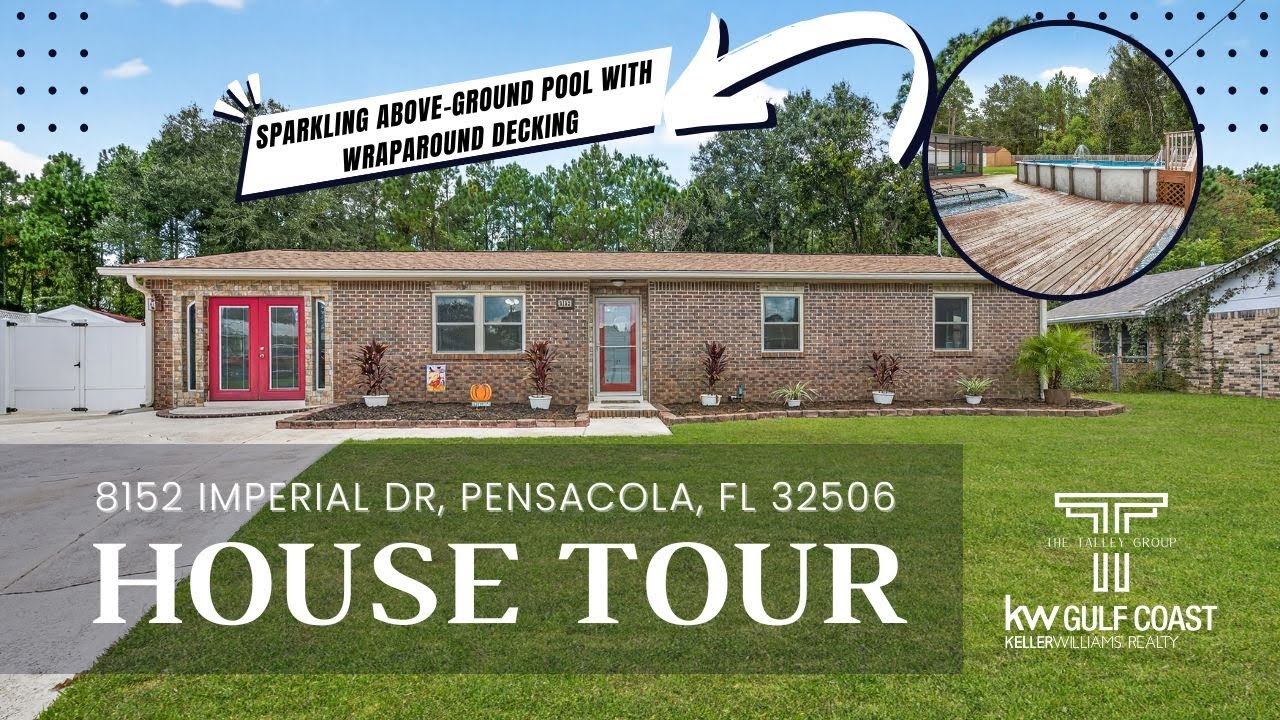 8152 Imperial Dr | This 3-Bedroom Move-In Ready House in Pensacola has NO HOA! | House Tour