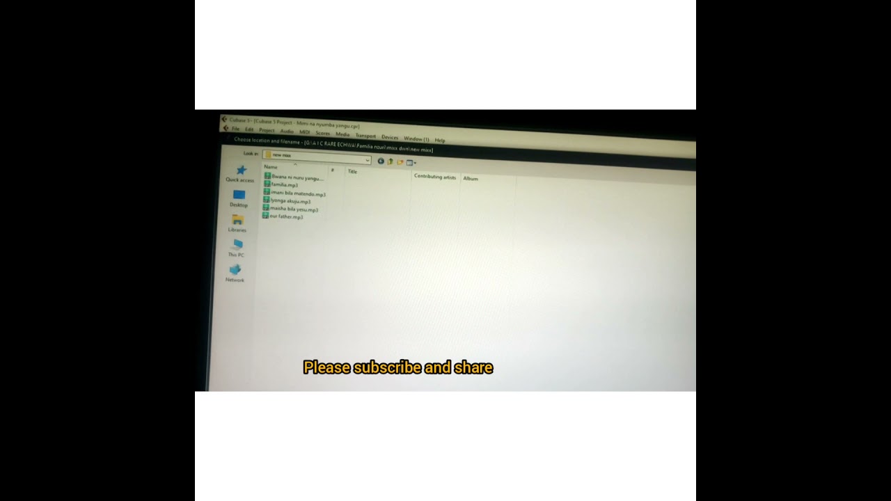 How to export music in cubase 5