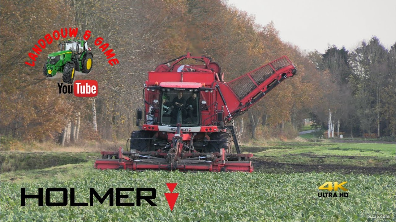 Loonbedrijf Speelman Alteveer suikerbieten rooien HOLMER HexxTraxx 12rij. oost Groningen farmers 4K