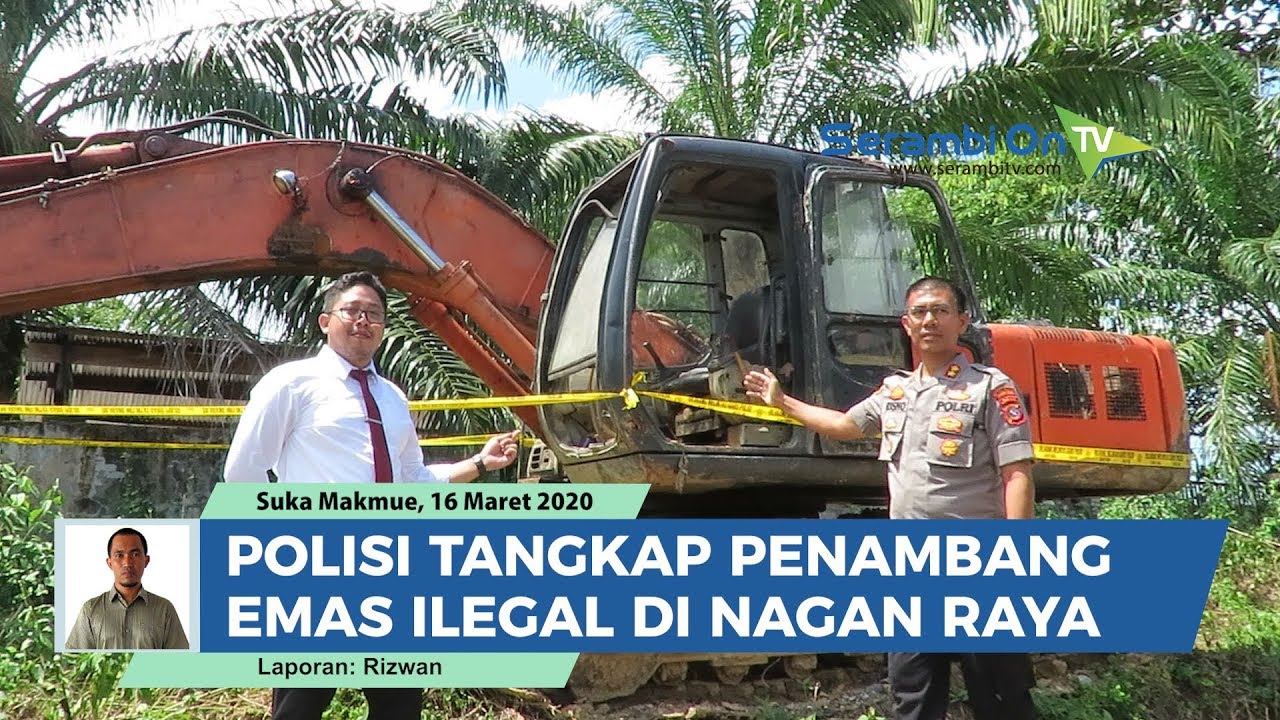 Polisi Tangkap Penambang Emas Ilegal di Nagan Raya