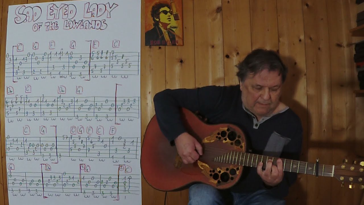 GUITAR Lesson # 581: SAD EYED LADY OF THE LOWLANDS (Bob Dylan)
