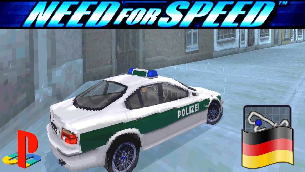 Need for Speed: Brennender Asphalt  [Deutsch] (PS1) 1999. German Police - BMW M5