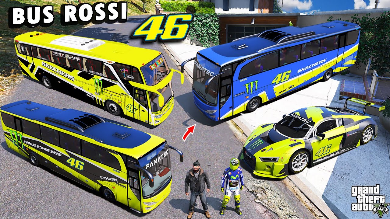 MANTAP !! Aku Koleksi Semua BUS ROSSI BASURI 46 Paling Keren di GTA 5 !!!
