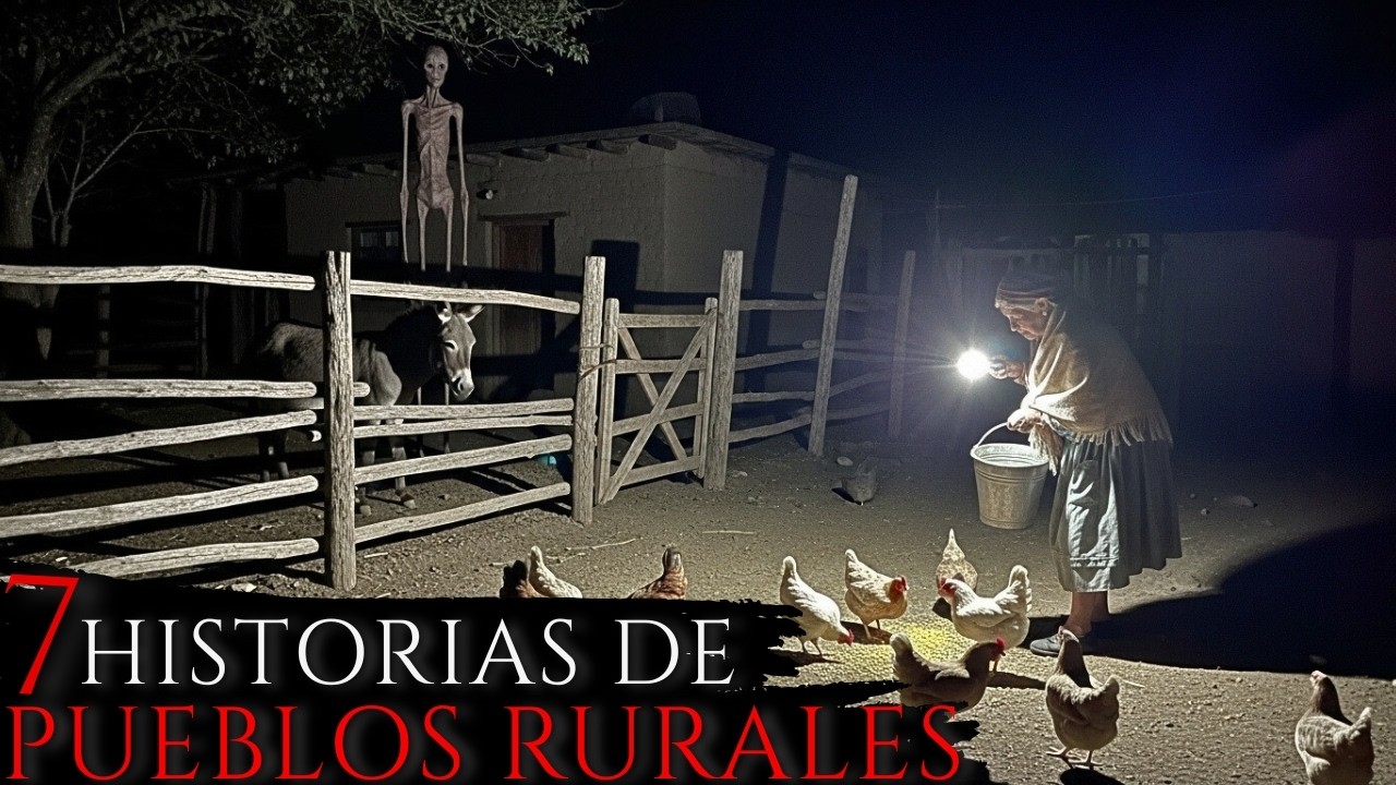 7 HISTORIAS DE TERROR ocurridas en PUEBLOS RURALES