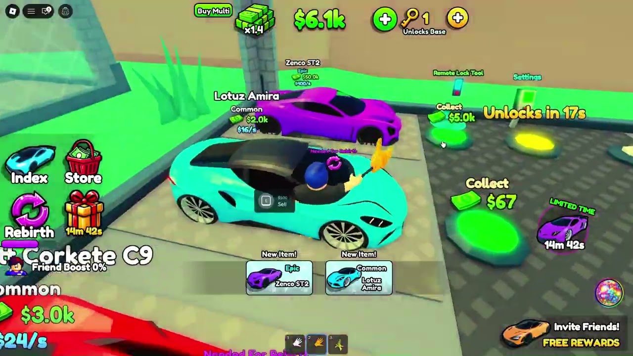 Hraju Steal a Supercar na Robloxu