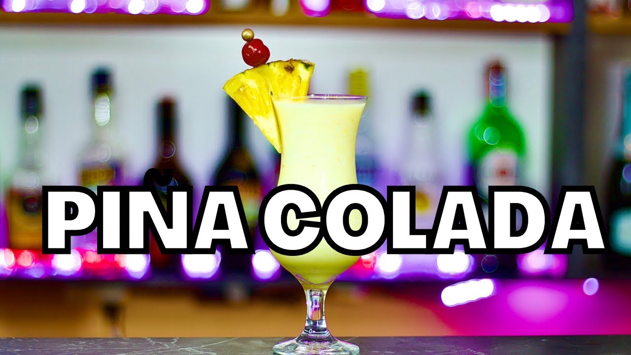🍹PI&Ntilde;A COLADA CLASICA 🍍| COCTEL CON RON BLANCO | Mentor joglan