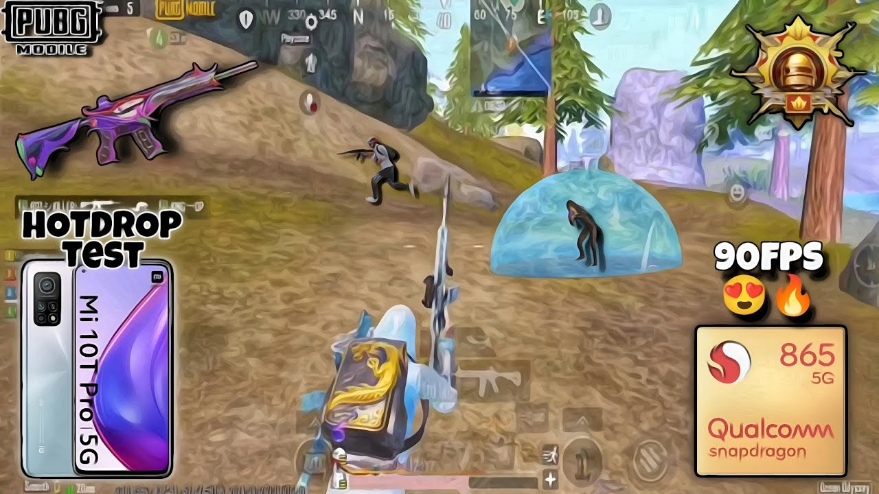 Xiaomi Mi 10T HOTDROP Test🔥In Update 3.3 Pubg Mobile 90FPS Test in 2024😍