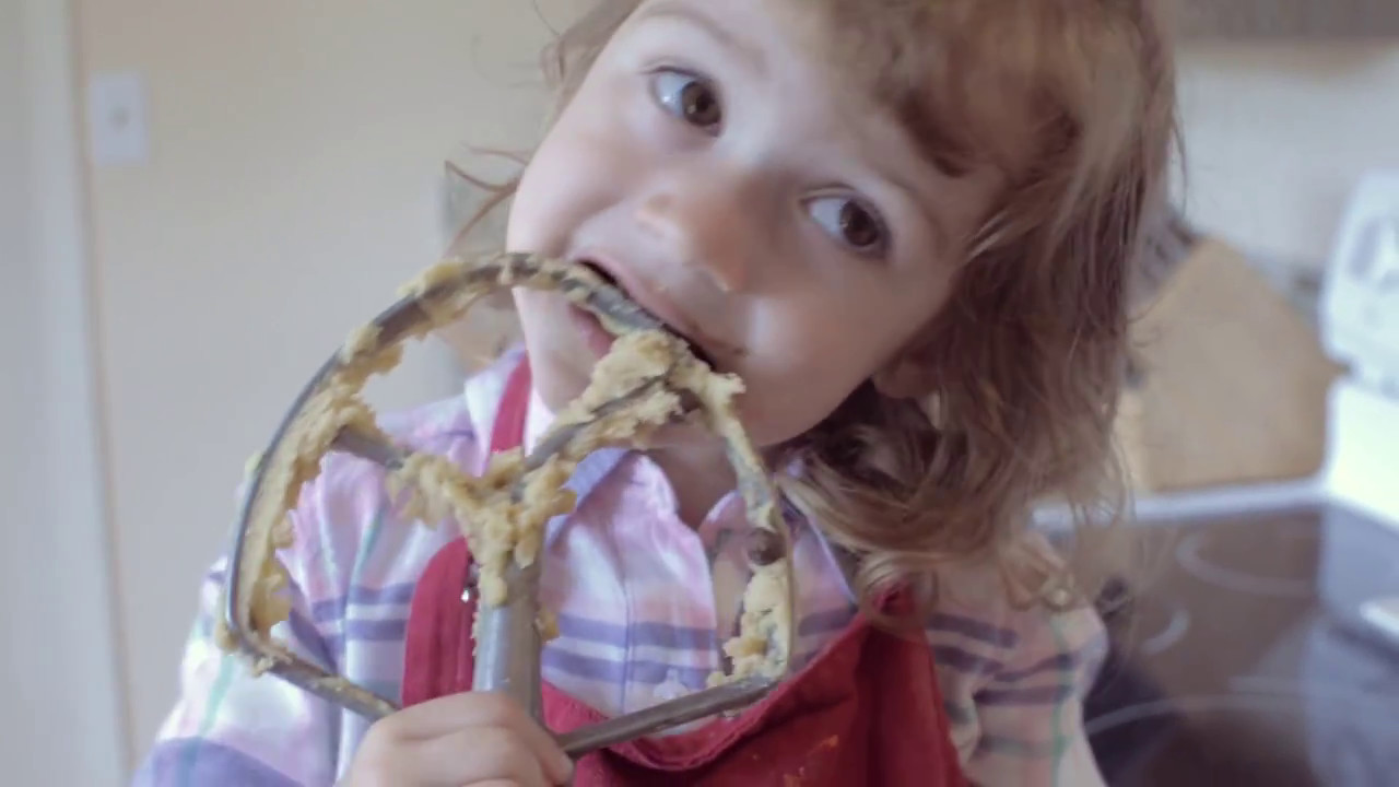 Baking with Mom | We Help Mommy make Chocolate Chip Cookies