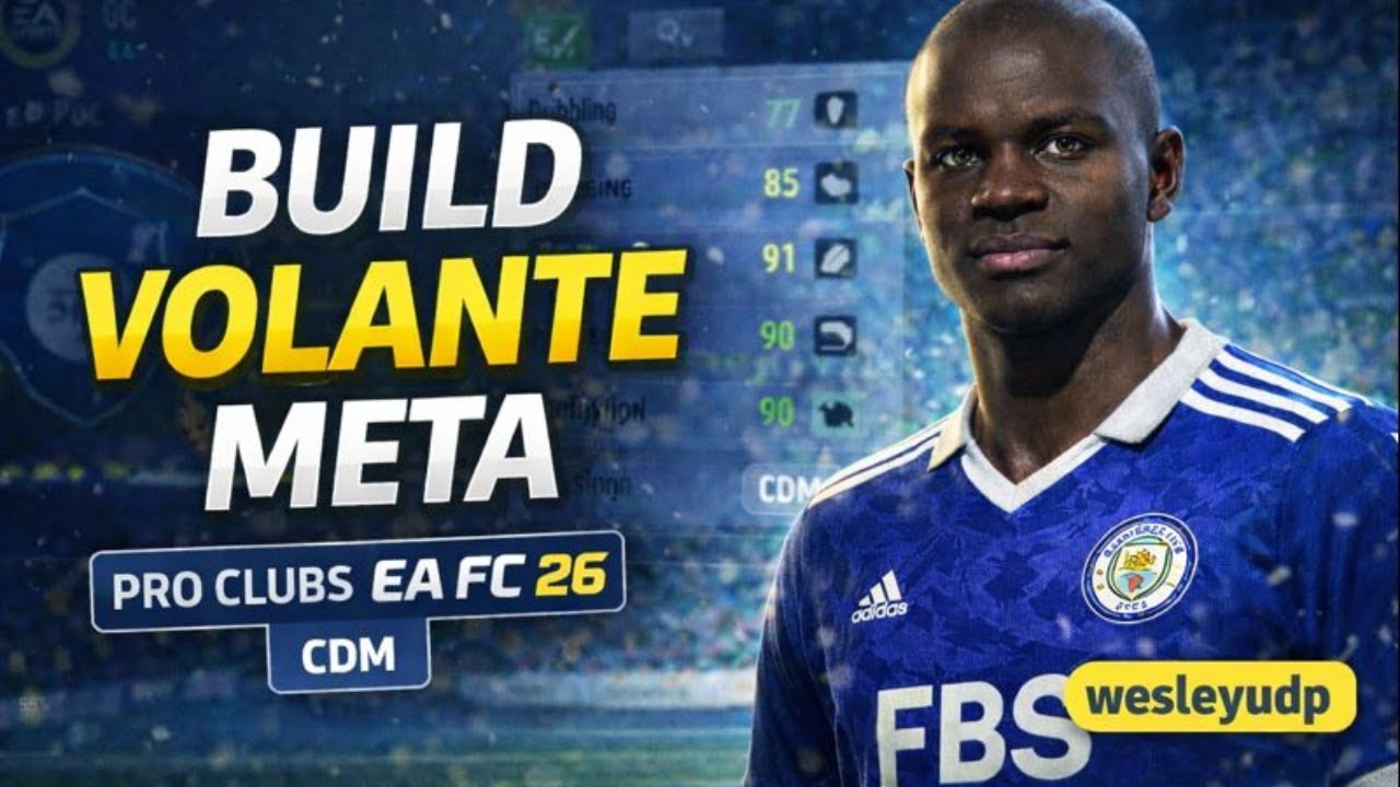 BUILD VOLANTE META EA FC 26 CLUBS 🔥 | Build do wesleyudp (CDM)