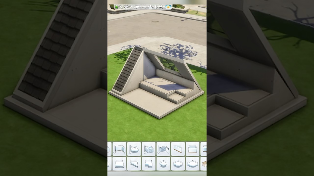 How to create an attic room in The Sims 💚 #thesims4 #sims #sims4 #sims4build