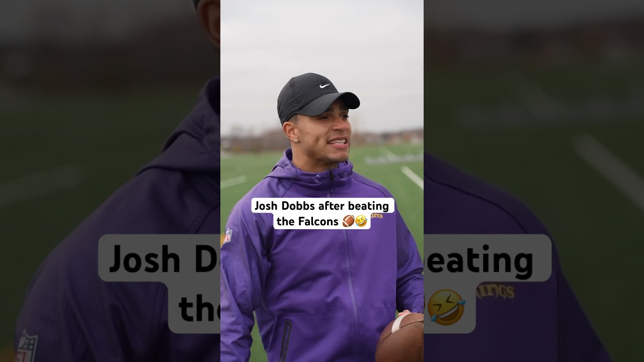 Josh Dobbs after Vikings win 😤🤣 #footballshorts #nfl #americanfootball