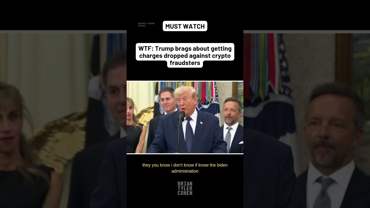WTF: Trump brags about getting charges dropped against crypto fraudsters