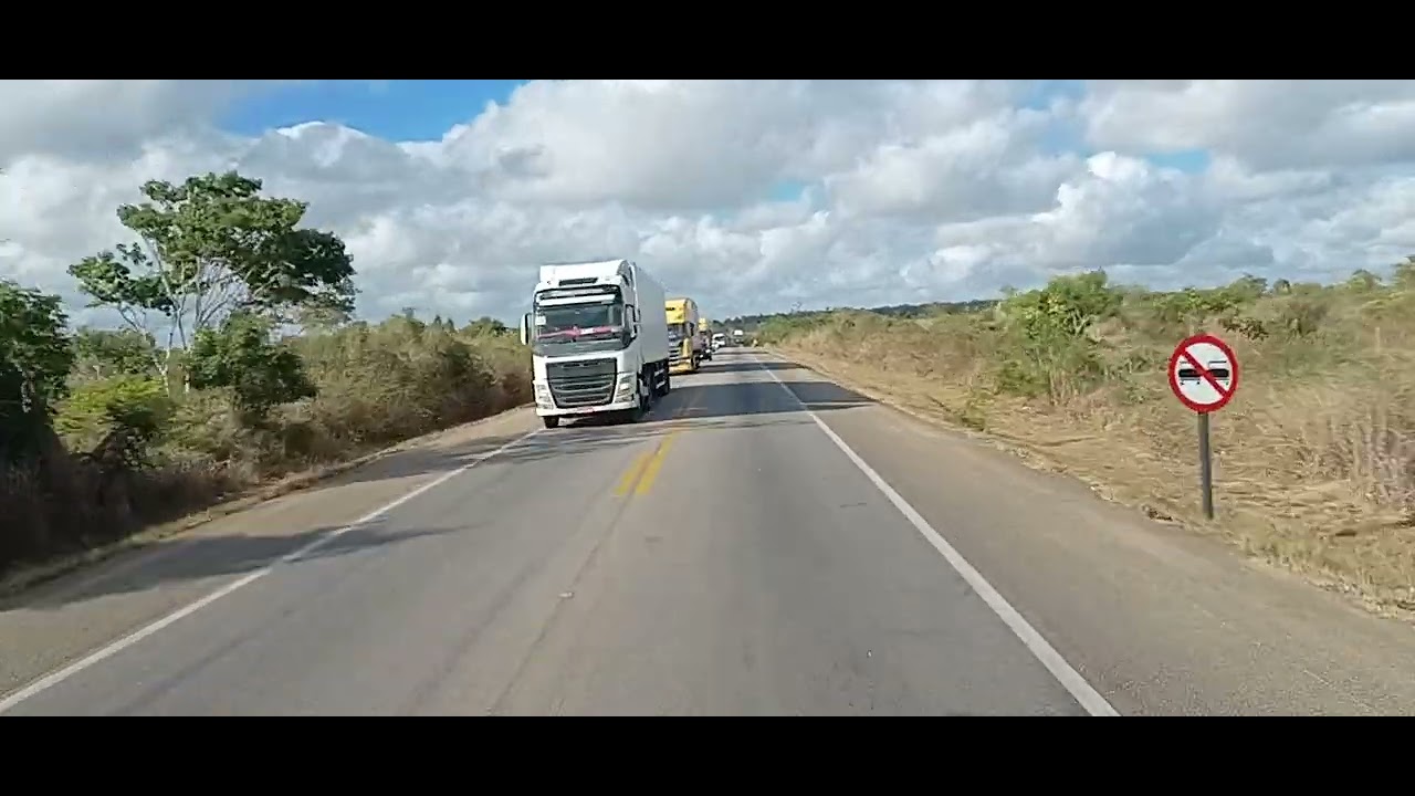 Olha a falta de paciência BR 116 Bahia dificuldade pra ultrapassar só se der uma de doido