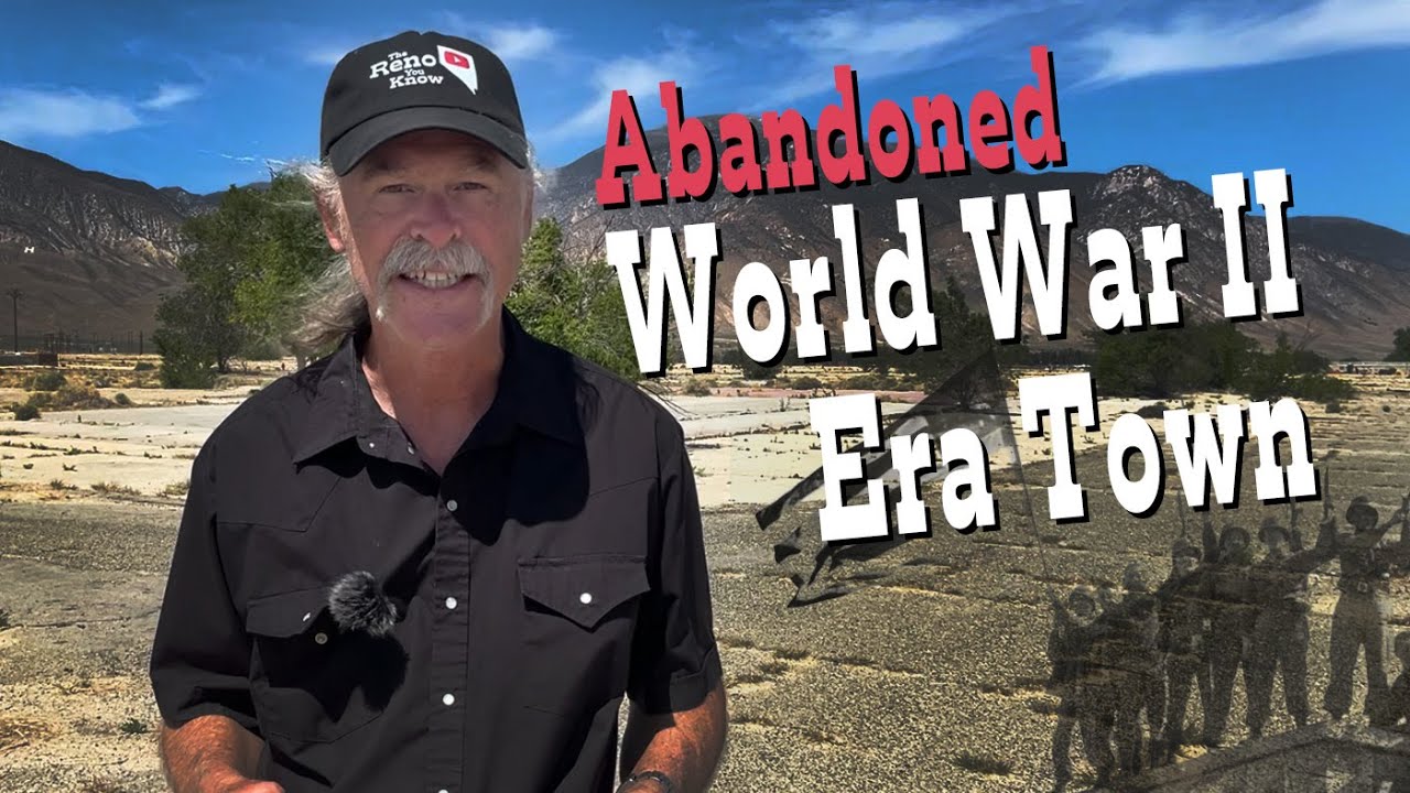 What is left of an ABANDONED World War 2 military ghost town site south of Reno, Nevada?