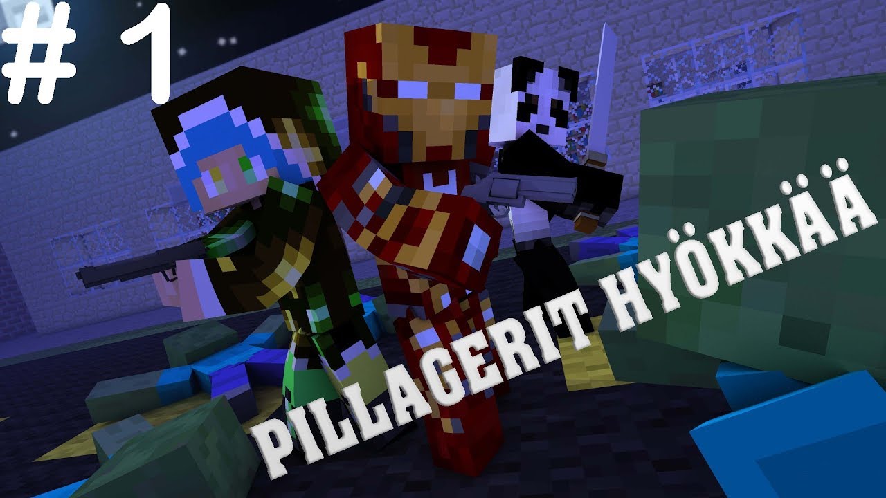 Minecraft Survi - Pillagereiden hyökkäys