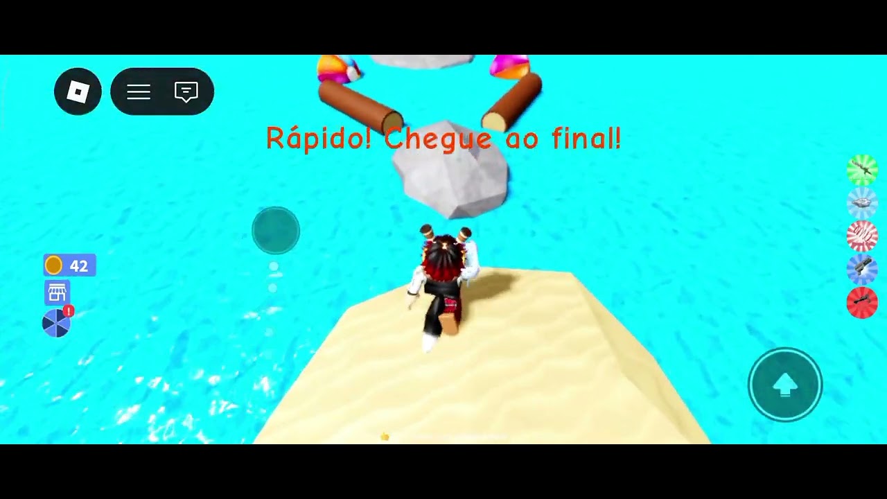 Duduzineoblox jogando Não apertei o botão 4 